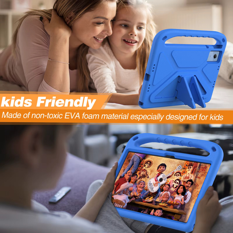 Stoßfeste Kinder Schutzhülle aus EVA-Schaum mit Griff für Lenovo Tab IdeaPad 11 Xiaoxin Pad 11 2025, Blau - Bild 4