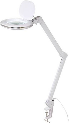 TOOLCRAFT LED Vergrößerungsleuchte mit Klemmvorrichtung, 800 lm, 1,75-fache Vergrößerung, Weiß - Bild 1