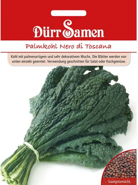 Dürr Samen Palmkohl Nero Di Toscana Gemüse Saatgut 7 g - Bild 1