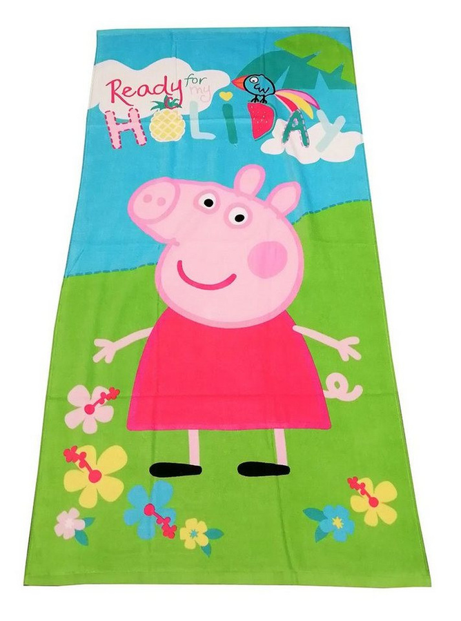 Jerry Fabrics Badetuch Peppa Pig aus Baumwolle Frottee B/T: 70 x 140 cm - Bild 1