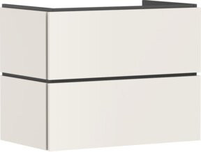 hansgrohe Waschtischunterschrank Xilesa E, sandbeige matt, Wandmontage mit 2 Schubkästen, B: 78 cm, T: 47 cm - Bild 1