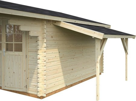 Palmako Schleppdach für Holz-Gartenhäuser aus Fichtenholz in Beige, Breite: 144 cm, Tiefe: 290 cm - Bild 3