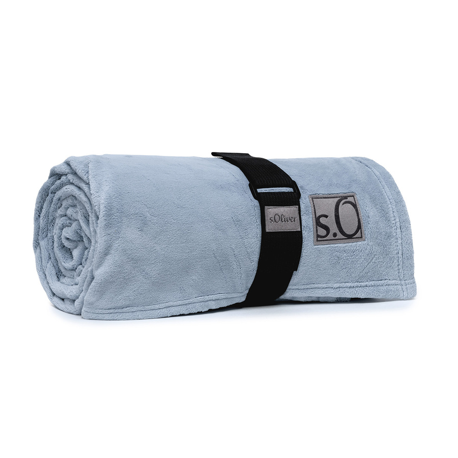 s.Oliver Wohndecke Kuschelsoft 3638 Blau B/B: 150 x 200 cm - Bild 1