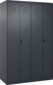 C+P PSA Doppel-Spind Classic PLUS mit 4 Abteilen in Anthrazit, B/T/H: 120 x 50 x 185 cm, mit Sicherheits-Drehriegel und Stahlkonstruktion - Bild 1