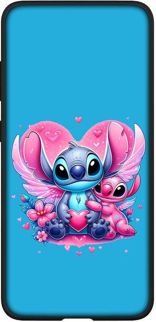 Handyhülle im Anime Stitch Design für Samsung Galaxy S25 S24 S23 S22 Ultra FE A05 A06 A15 A16 A35 A36 A37 A52 A54 A55 A56 A57 A25 A26 A53 A17 in Schwarz und Blau - Bild 1