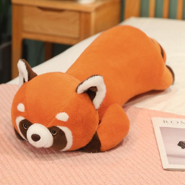 Wucifang Bags Roter Panda Plüschtier Puppe, 50cm, Rot, Orange - Bild 1
