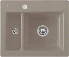 Villeroy & Boch Spüle Subway 60 CeramicPlus in Beige mit Ablaufgarnitur und Exzenter - Bild 1