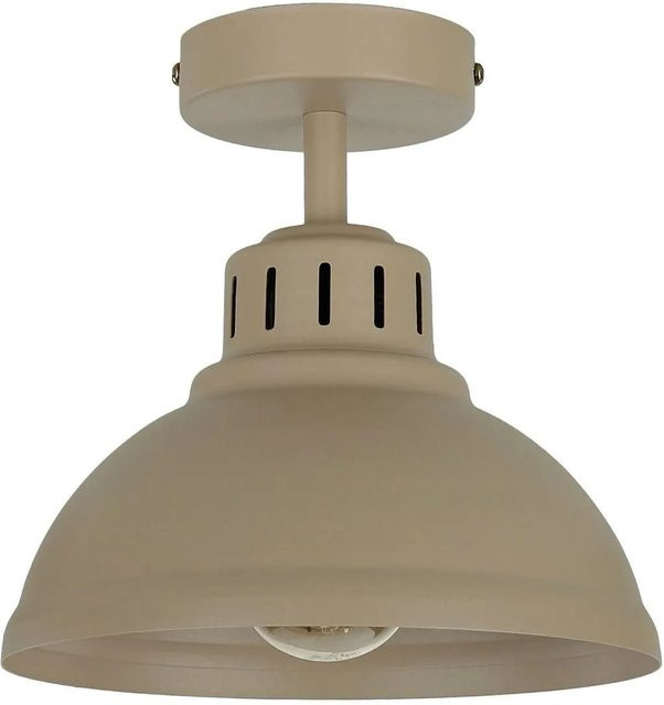 Licht-Erlebnisse Deckenlampe aus Metall in Beige, rund, E27, Breite: 21 cm - Bild 1