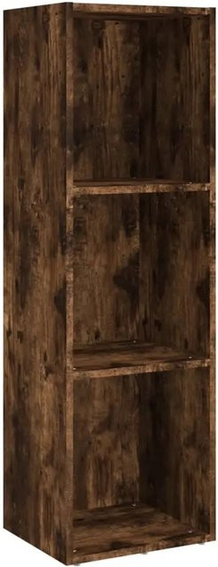 vidaXL Bücherschrank und TV-Schrank aus Holzwerkstoff in Räuchereiche Braun, B/T/H: 36 x 30 x 114 cm - Bild 1