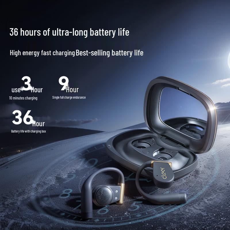 Cleer ARC 5 Lite Open-Ear Bluetooth Sport-Kopfhörer in Schwarz - Bild 2