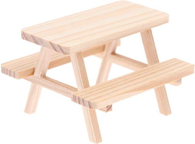 Rico Design Wichtelwelt Miniatur Tisch mit Bänken - Bild 1