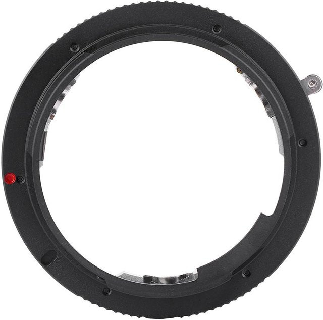 DIYelecs Metall-Objektivanschluss-Adapterring von Leica R auf Canon EOS EF für SLR-Kameras, Schwarz - Bild 1