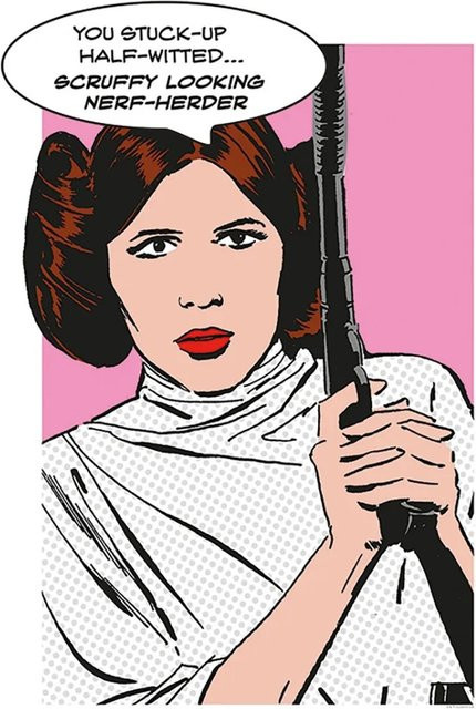 Komar Star Wars Wandbild Leia Multicolor B: 50 cm, H: 70 cm - Bild 1