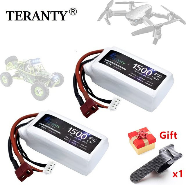 TERANTY Li-Ion Akku 11,1V 1500mAh für RC-Auto, Flugzeug, Boot und Quadcopter - Bild 1