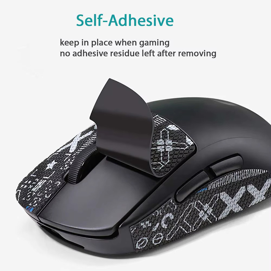 Rutschfestes Mausgriffband in Rot für Logitech GPW 1/2 Wireless Mouse, schweißabsorbierendes Grip-Tape zum Schutz der Mausbeschichtung - Bild 2