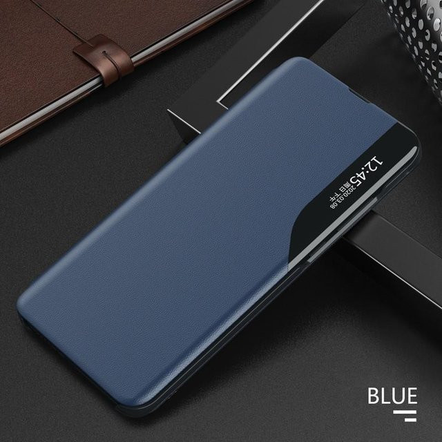 Business Side Smart Window View Magnetische Leder-Klapphülle für Samsung Galaxy S26 Ultra S25 S24 S23 Plus FE in Blau - Bild 1