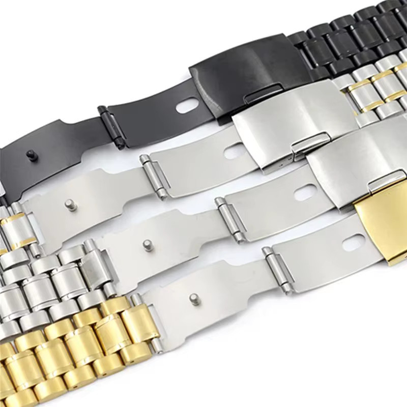 Aotelayer Uhrenarmband Edelstahl, Faltschließe, 18 20 22 24 mm - Bild 2