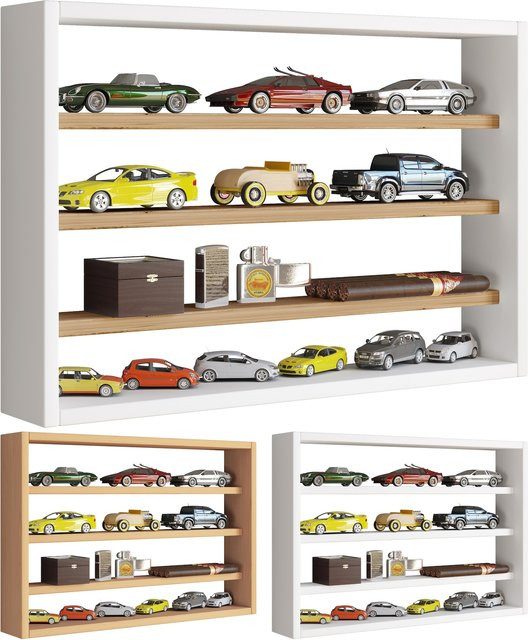 VCM Wandregal Osado M Modern mit Holzstruktur-Nachbildung, H x B x T: 40 x 60 x 10 cm - Bild 1