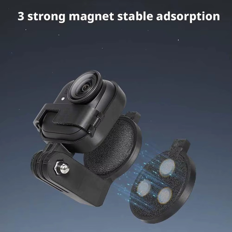 Magnetischer Kamera-Halshalter mit Schnellverschluss für Insta360 GO und Ultra Action Kameras in Schwarz - Bild 3