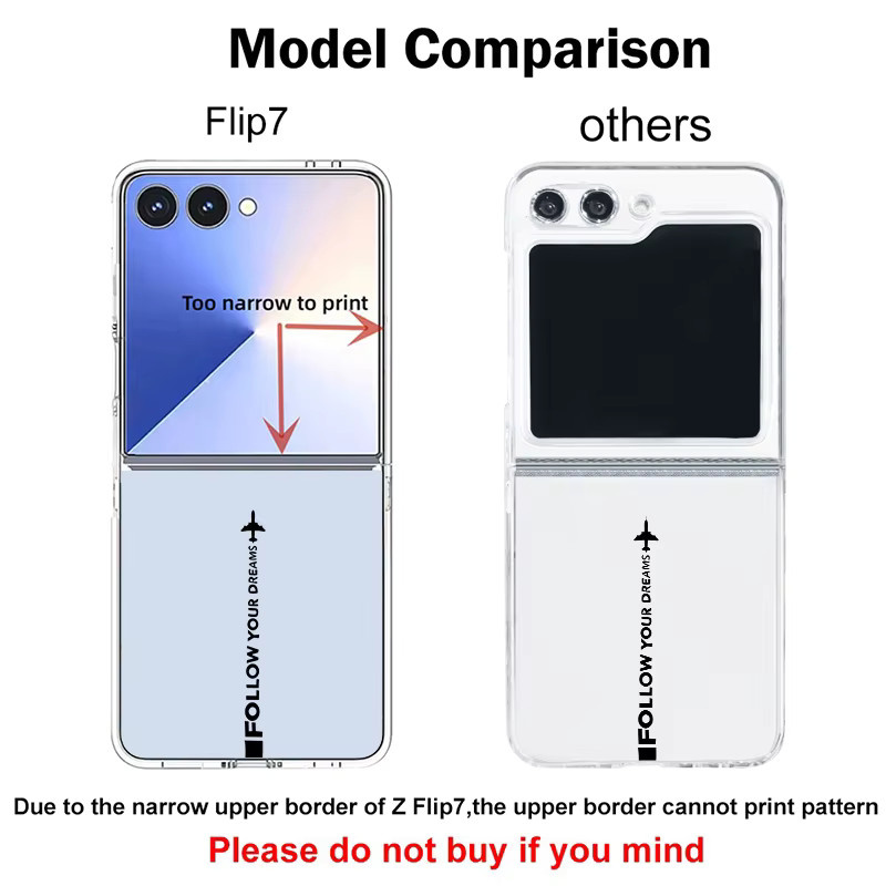 Samsung Galaxy Z Flip Handyhülle mit Flugzeugrouten-Muster, transparente Schutzhülle aus hartem PC für Samsung Galaxy Z Flip 7, 6, 5, 4, 3 - Bild 1