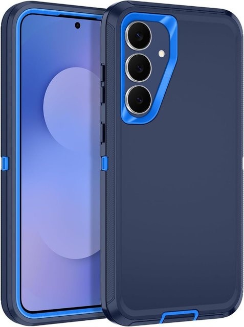 Robuste Militär-Schutzhülle für Samsung S26 S25 S24 S23 Ultra Plus, 3-lagiger Anti-Drop-Schutz, matt, in Grau, Weiß oder Blau - Bild 1