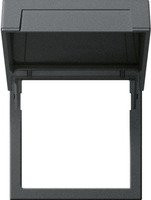 Gira Montagerahmen mit Klappdeckel und Adapter, Anthrazit, B/T/H: 4,5 x 4,5 x 4,5 cm - Bild 1