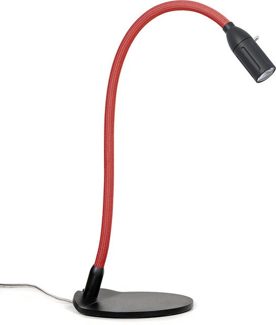 Less-n-more Zeus Essentials LED-Tischleuchte in Schwarz-Rot mit warmweißem Licht (2700K) - Bild 1