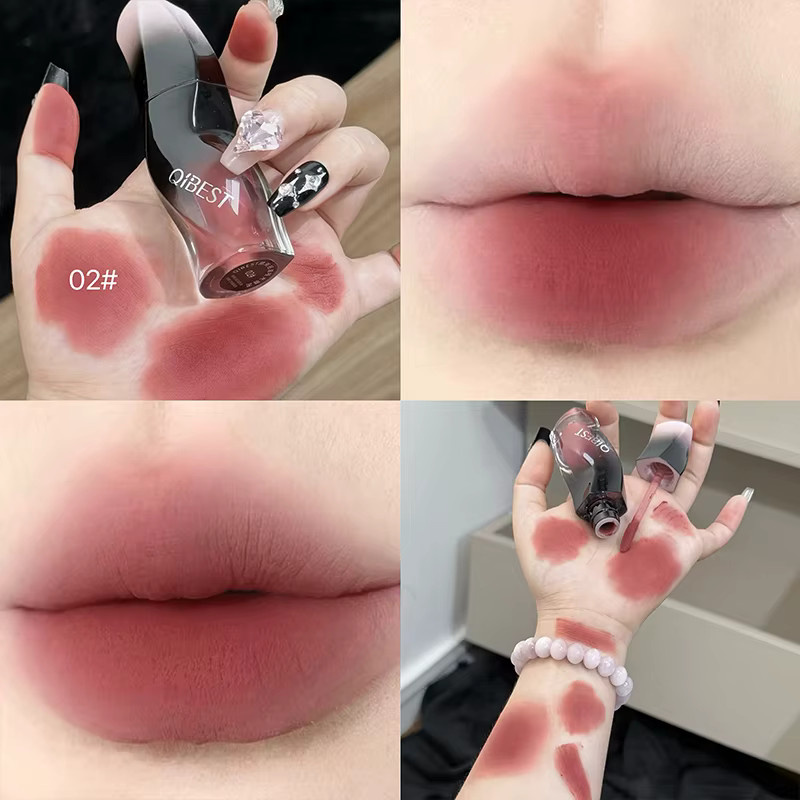 QIBEST Flüssiger Lippenstift, Rot, Matt, Damen - Bild 2