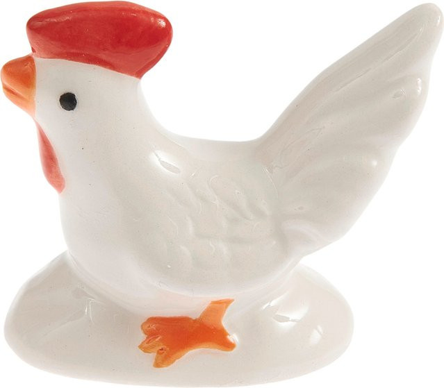 Rico Design Keramik Hahn in Weiß für Ostern und Frühling - Bild 1