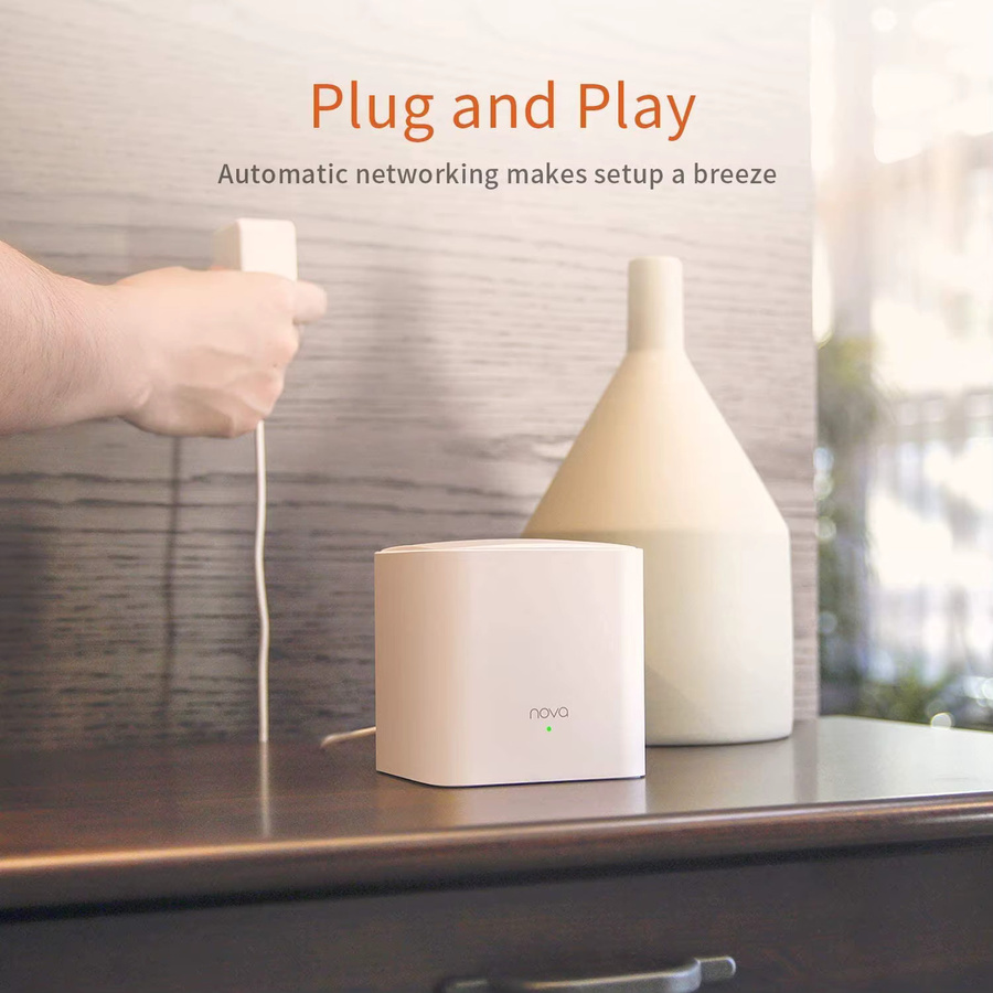 Tenda MW5G Nova Mesh WiFi-System Dualband AC1200 Gigabit-Netzwerk-Router-Extender in Weiß - Bild 4