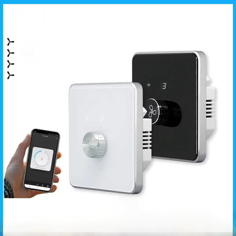 MAKERIGH Smart Wifi und ZigBee Lüfterschalter in Weiß mit 5-Gang-Steuerung und Tuya App-Steuerung für Deckenventilatoren, kompatibel mit Alexa und Google Home - Bild 3