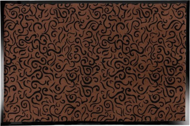Karat Schmutzfangmatte Brasil in Braun mit rutschfester Gummikante und Antistatik-Effekt, B/T: 90 x 150 cm - Bild 1