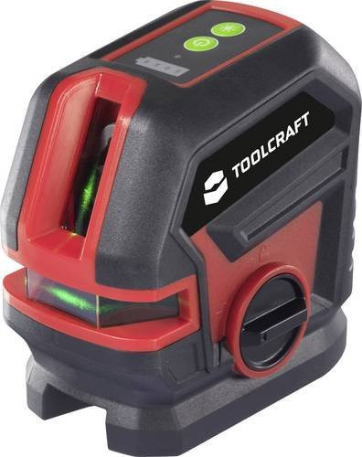 TOOLCRAFT Kreuzlinienlaser mit grünem Laser, selbstnivellierend, Reichweite bis 30 m - Bild 1