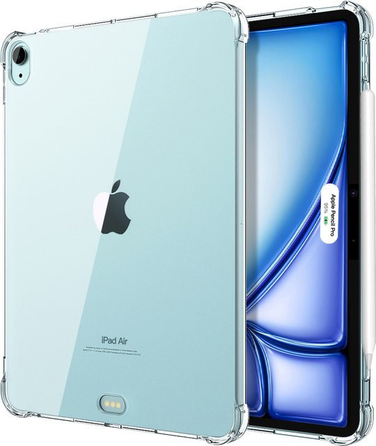 Dadanism Schutzhülle für iPad Air 11 Zoll (M3/M2 2025/2024) mit transparenter Rückseite in Schwarz - Bild 1
