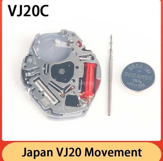 VJ20C Quarzwerk, 2 Hände, Messing, Silber, Uhrenwerk Zubehör - Bild 1
