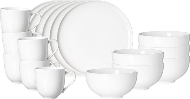 Ritzenhoff & Breker Frühstücks-Set Skagen Kaffeeservice in Weiß, 18er Set - Bild 1