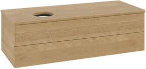 V&B Waschtischunterschrank Antao mit Beleuchtung, Farbe Honig Eiche, B/T/H: 120 x 50 x 50 cm - Bild 1