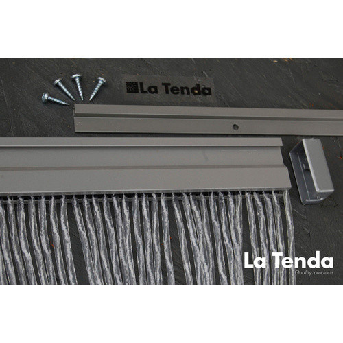 La Tenda Türvorhang transparent-weiß aus Polyester, B/H: 90 x 210 cm - Bild 2