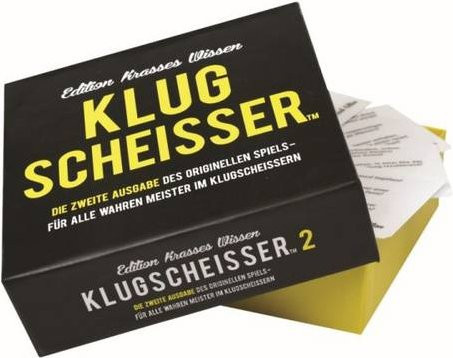 Pegasus Spiele Klugscheisser 2 Black Edition Fragespiel mit krassem Wissen auf Deutsch - Bild 1