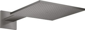 Hansgrohe Axor Kopfbrause in gebürstetem Messing, quadratisch, mit Rain- und Mist-Strahl, B/B/H: 30 x 30 x 3 cm - Bild 1
