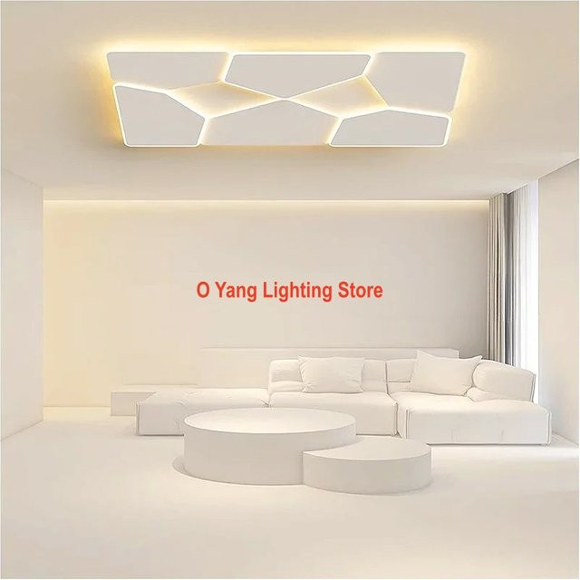 JIANKEXING Runde Deckenleuchte in Weiß mit Fernbedienung, minimalistisches Vollspektrum-Licht für Schlafzimmer und Arbeitszimmer mit Augenschutz - Bild 1
