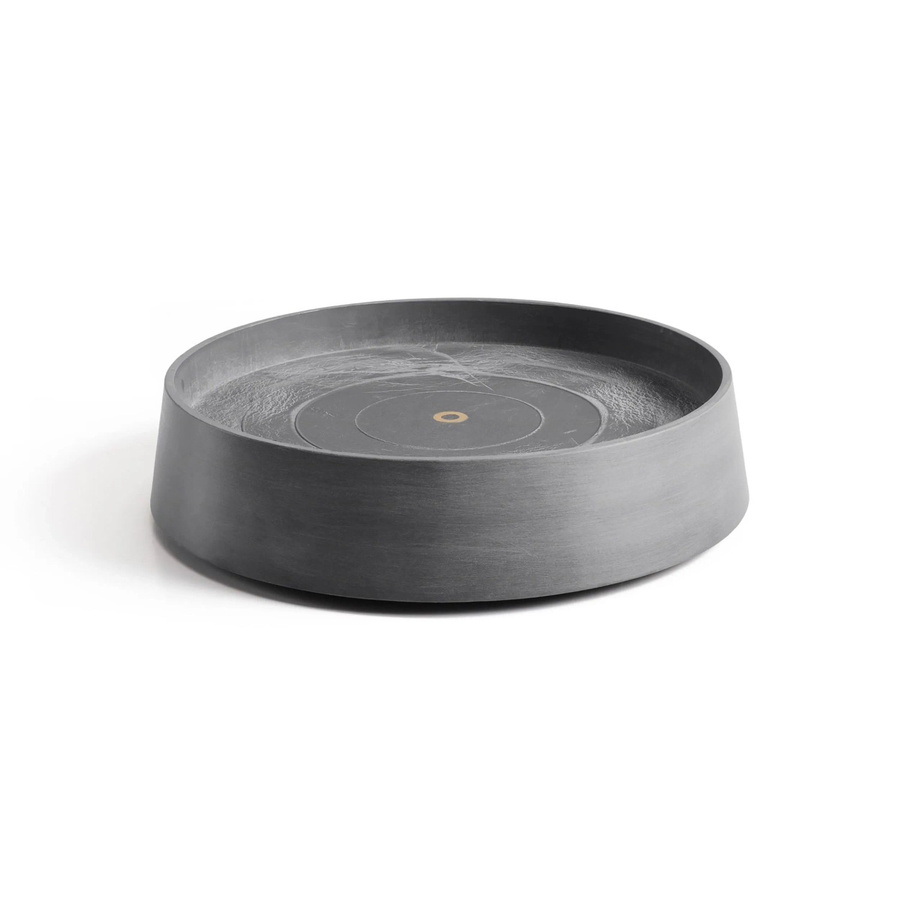 Ecopots Untersetzer Oslo Rollen Grau aus recyceltem Kunststoff, Durchmesser: 41 cm, Höhe: 9,5 cm - Bild 2
