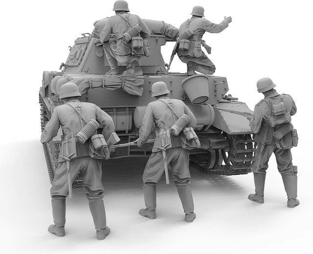 GK Resin Infantry Combat Team, 1:35, Modellbausatz, unbemalt - Bild 1