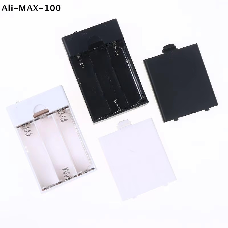 AyS USB-Batteriehalter mit Schalter und Abdeckung, 3AA 4,5V Batteriebox für DIY-Projekte - Bild 2