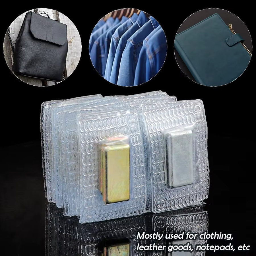10 Paar JAY HOME magnetische Druckknöpfe zum Einnähen, unsichtbare Verschlussknöpfe in Silber für Handtaschen, Kleidung und DIY-Handwerk - Bild 4