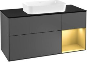 V&B Waschtischunterschrank Finion in Anthrazit Matt, Breite: 120 cm, Tiefe: 50,1 cm, Höhe: 50,1 cm - Bild 1
