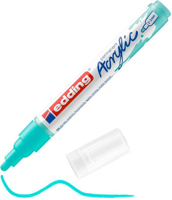 edding Acrylmarker 5100 in Opulent-Türkis mit Bullet-Spitze - Bild 1