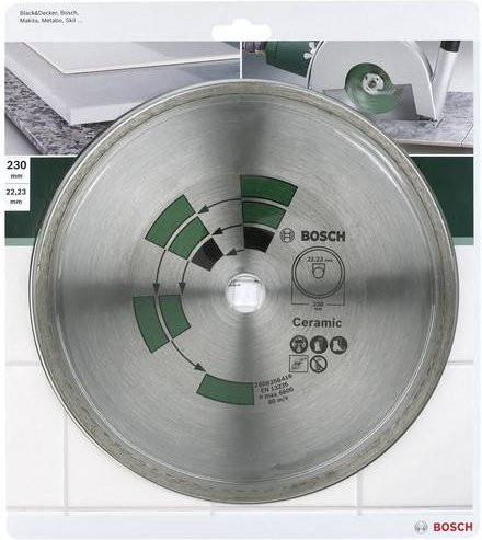 Bosch Diamanttrennscheibe in Silber mit einem Durchmesser von 125 mm - Bild 1