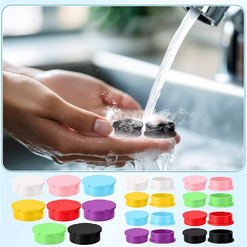 ABUI 24er-Pack Auslaufsichere Kappenadapter für Glasfläschchen 3ml bis 100ml, Mehrfarbig - Bild 3