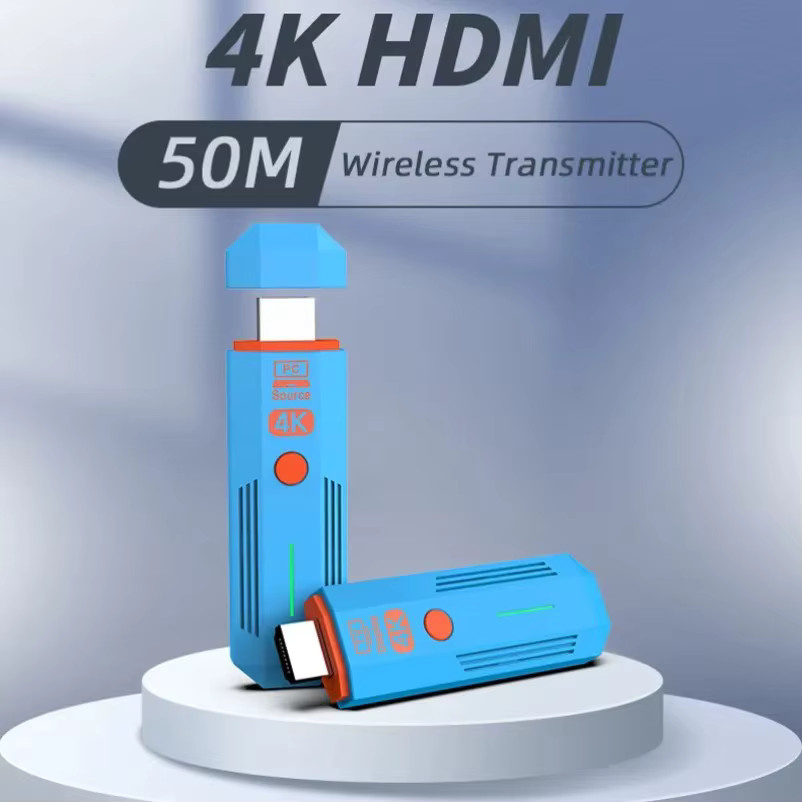 VIKEFON HDMI Wireless Video und Audio Transmitter Empfänger Extender 4K UHD Media Streamer Dongle in Blau mit 50m Reichweite - Bild 3